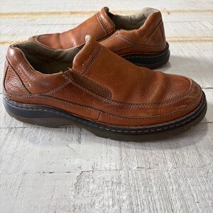 Dr. Martens Orson Men’s size 9 Cognac Brown Leather Slip On Loafers Air Wair